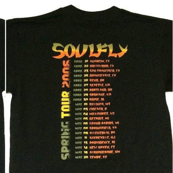 VINTAGE SOULFLY STATUES SPRING USA TOUR 2006 BLACK - Picture 2 of 2